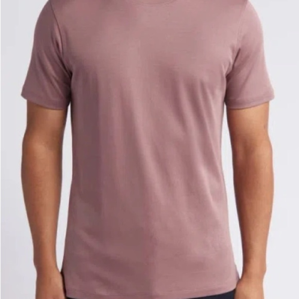 GEORGIA PIMA COTTON T-SHIRT IN WINTER ROSE